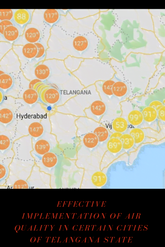 Effective implementation of Air Quality in certain cities of Telangana State