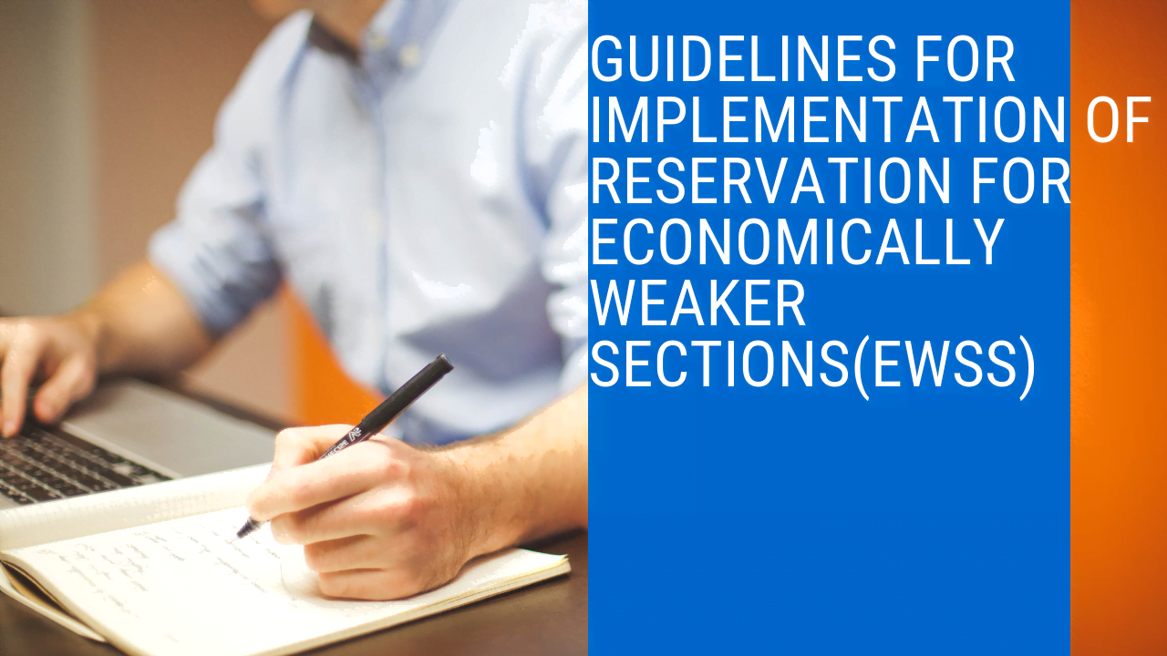 GO 39 Guidelines for implementation of Reservation for EWS in Andhra Pradesh