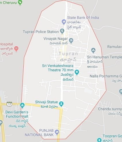 Toopran Municipality 16 wards