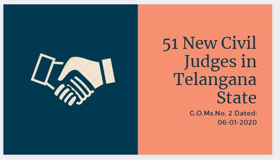 51 New Civil Judges in Telangana State