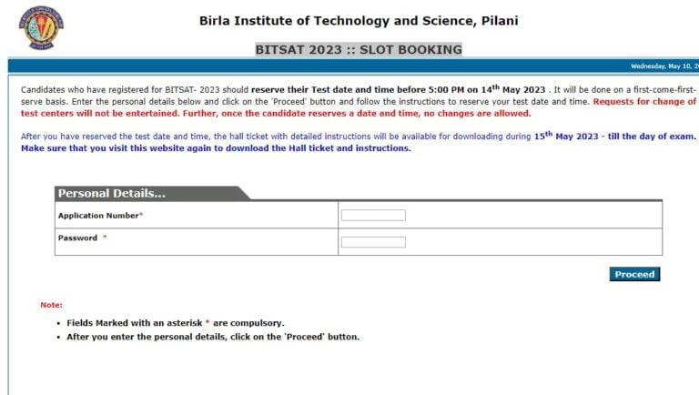 BITSAT 2023 Slot Booking Begins Today – Check Out the Steps to Apply