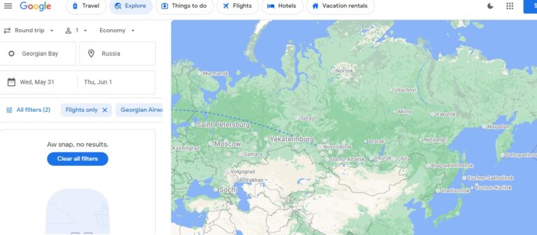 Georgian Airways Resumes Flights to Russia