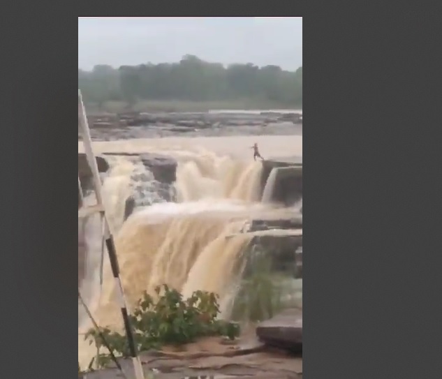 Girl Jumps 90 Feet into Waterfalls, Scolded by Parents for Using Mobile