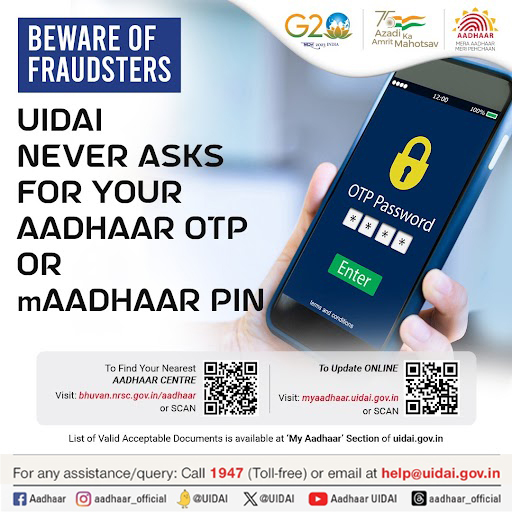 Aadhaar Update Online Status Otp Scam For individuals who prefer a physical approach, visiting a nearby Aadhaar center is an alternative option. While visiting, make sure to carry your Aadhaar card, along with supporting documents for address and identity proof. Additionally, pay the prescribed fee, if applicable, to facilitate the update process.