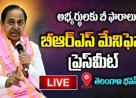 BRS Manifesto 2023 Telangana Rythu Bandhu Pension Woman