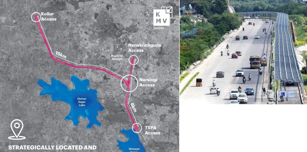 Hyderabad Solar Roof Cycling Track map cost anf KTR