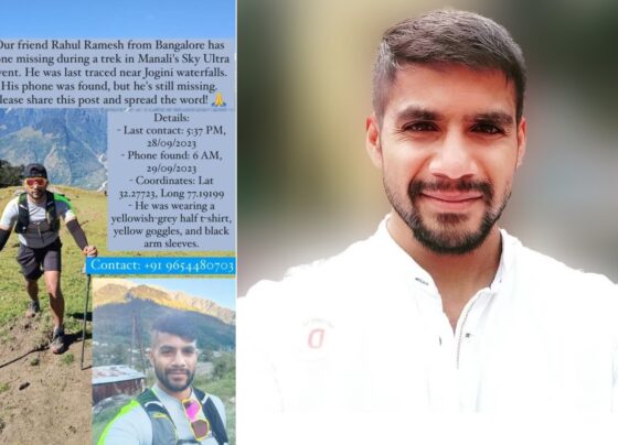 Rahul Ramesh Missing in Manali Photo dead or alive news