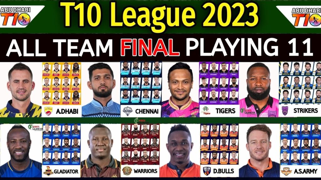 t10 League 2023 Schedule and Points table