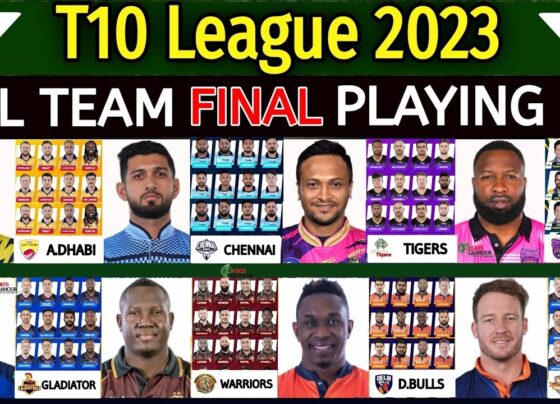 t10 League 2023 Schedule and Points table