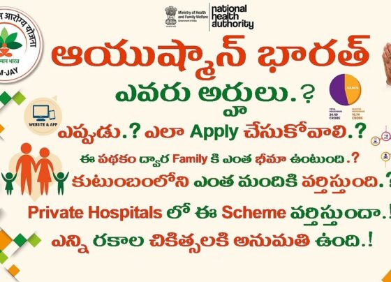 Ayushman Cards and Hospital Admissions Half held by Woman