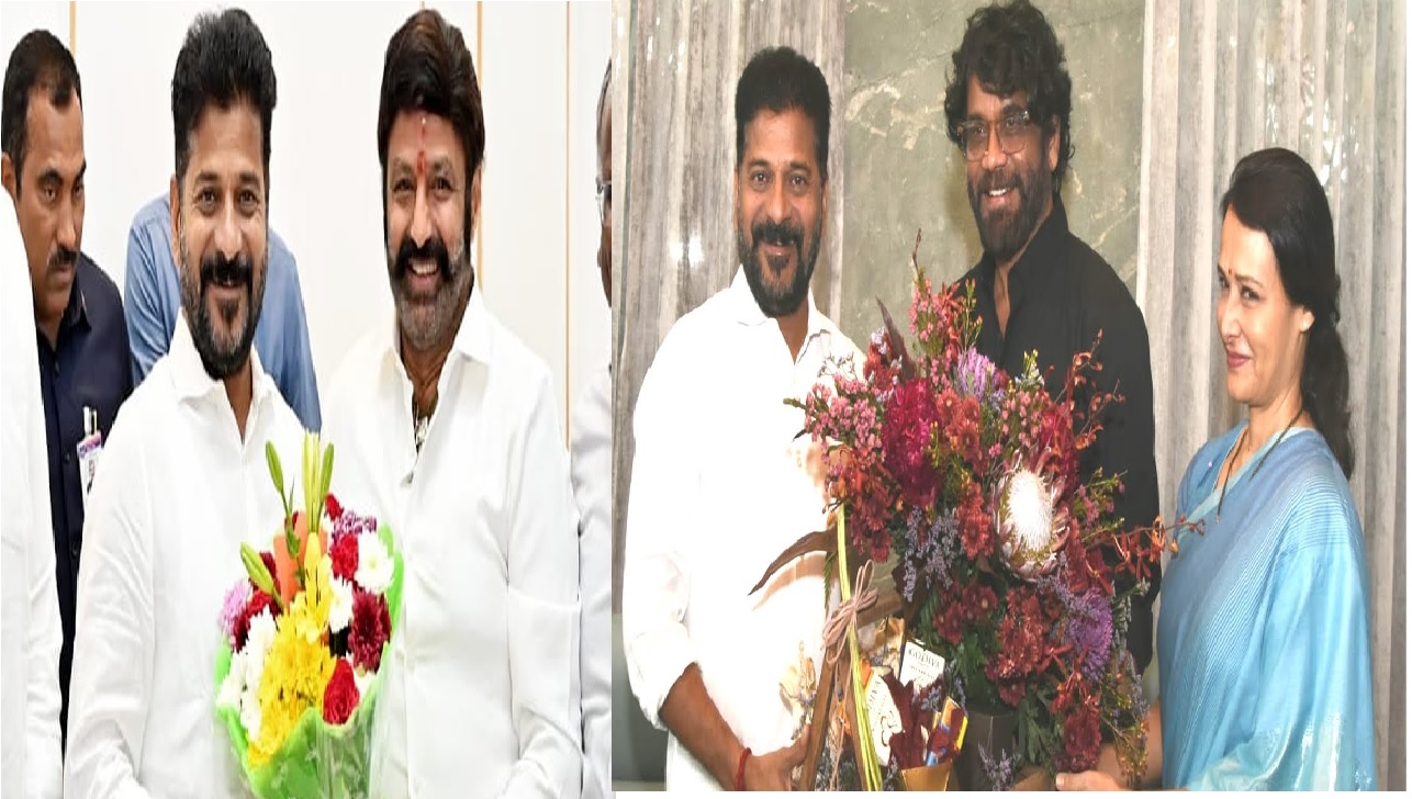 Balakrishna, Nagarjuna, Amala met CM Revanth Reddy at Telangana Secretariat