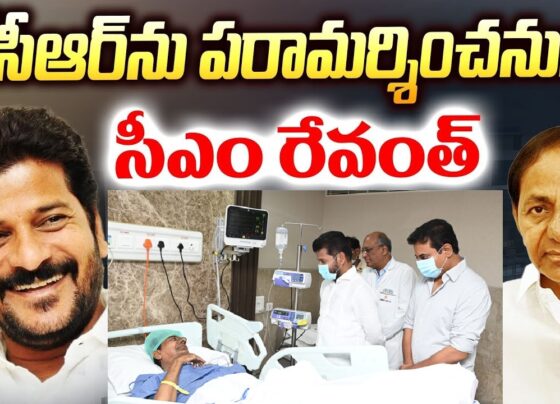 CM Revanth Reddy Visits Yashoda Hospital, Met Ex CM KCR and KTR Harish rao video telaking together