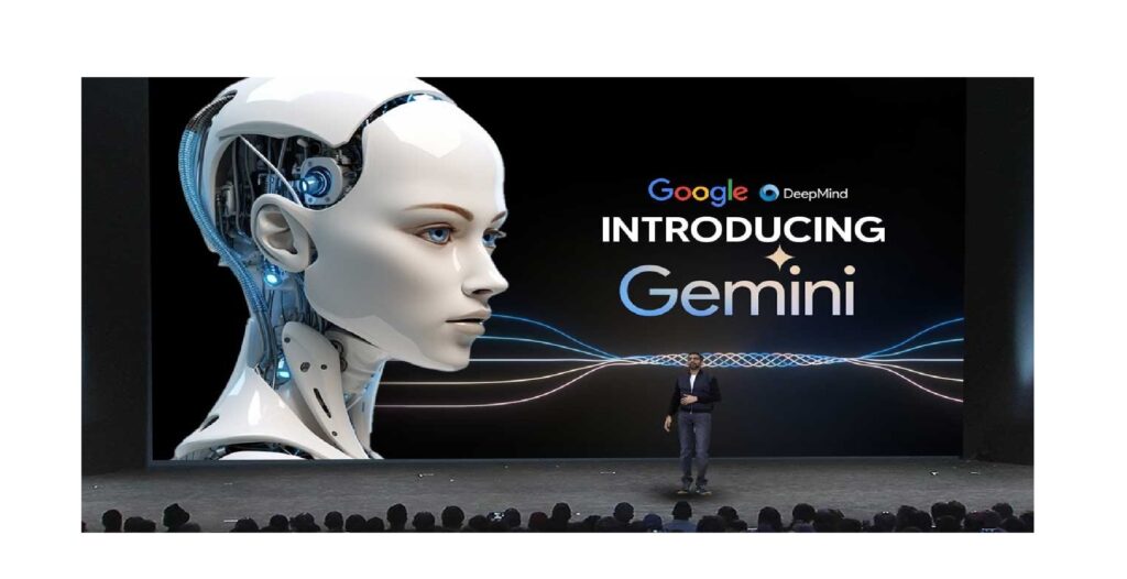 Google Gemini AI app The Next Leap in AI Evolution showcasing its superiority over human experts and the formidable GPT-4. The enthralling journey unfolds in a YouTube video, inviting viewers into the realm of intelligence and creativity.