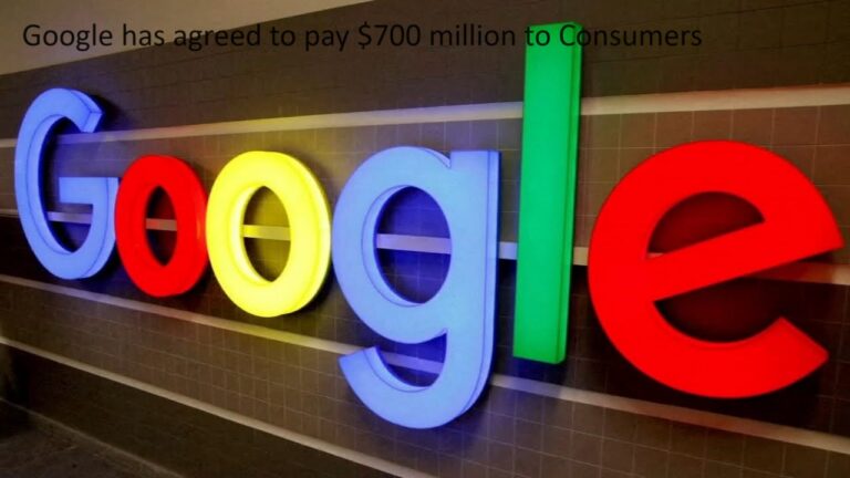 Google has agreed to pay $700 million to Consumers