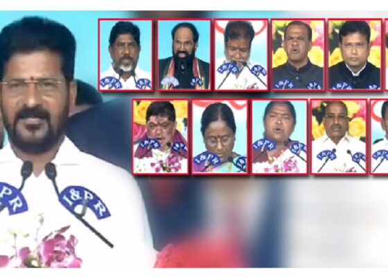 Revanth Reddy - Chief Minister , Home Other departments not allocated to a Minister. Bhatti Vikramarka - Deputy Chief Minister, Finance and Energy Minister of Telangana State Uttam Kumar Reddy - Civil Supplies, Irrigation Minister of Telangana State Komatireddy Venkat Reddy - Roads and Buildings Minister of Telangana State Sridhar Babu - IT, Industries and Commerce and Legislative Affairs Minister of Telangana State Ponguleti Srinivas Reddy- Revenue and Housing, Irrigation Minister of Telangana State Konda Surekha - Endowment Forest and Environment Minister of Telangana State Damodara Rajanarsimha - Health, Medical and Family Welfare Minister of Telangana State Jupally Krishna Rao - Excise and Prohibition and Tourism Minister of Telangana State Sitakka - Panchayat Raj, Women and Child Development Minister of Telangana State Tummala Nageshwar Rao- Agriculture and Textiles Minister of Telangana State Ponnam Prabhakar - Transport Minister of Telangana State.