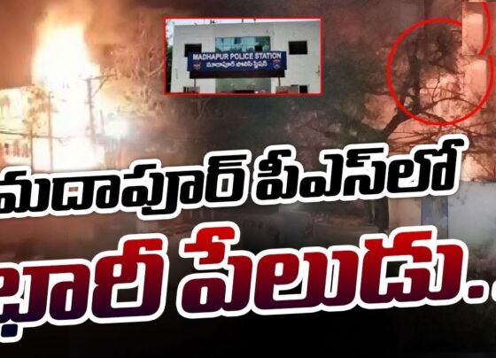 Fire Breaks Out Near Madhapur Police Station in Hyderabad Overview In a concerning incident, a fire erupted near the Madhapur police station in Hyderabad on Monday evening. Fortunately, no casualties were reported, but the incident raised alarms as it occurred in the station's backyard where large combustible materials and seized LPG cylinders were stored. The fire was triggered by a firecracker that landed on the cylinders, causing three to four explosions. Quick action by the police and fire officials ensured the situation was brought under control, with nearby areas evacuated for safety.