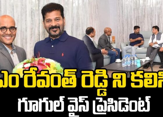 Google Voice President and Telangana CM Discuss Investments for Enhanced Road Safety