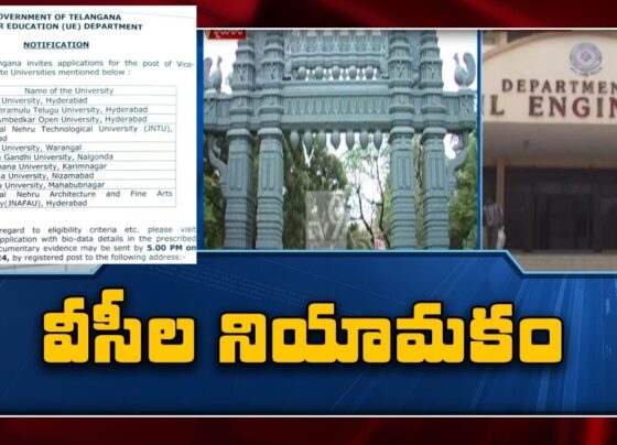 Notification for the appointment of Vice Chancellors for the TEN State universities