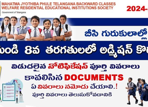 MJPTBCWREIS 6th, 7th, 8th Admissions 2024 eligibility Application form Apply online
