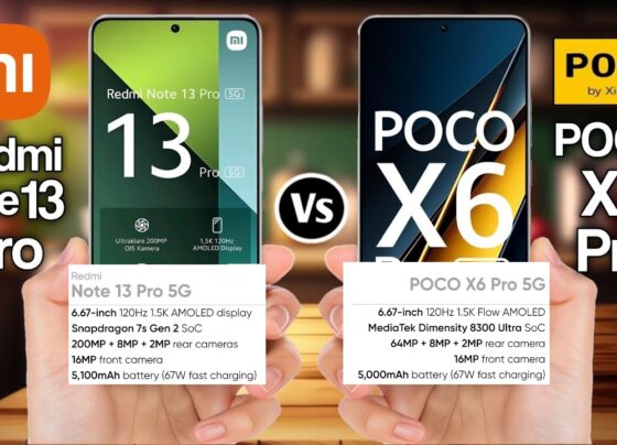 POCO X6 Pro 5G vs. Redmi Note 13 Pro 5G - A Comprehensive Comparison of Specs, Design, Cameras, Performance, and Pricing!