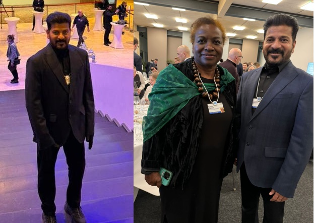 Revanth Reddy Stylish CM of Telangana Chic Davos Debut