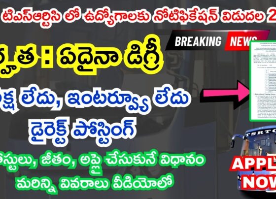 TSRTC Apprentice Recruitment 2024 posts- Eligibility, Selection Process, Official Notification.