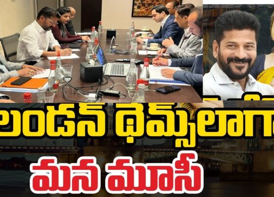 Revanth Reddy Leads Discussions with Global Planners On Sunday, January 21, 2024, Chief Minister Revanth Reddy spearheaded a delegation to meet with leading global city planners, designers, mega master plan developers, and architects. The marathon discussions, held in Dubai, focused on a comprehensive plan to revitalize the 56-kilometer-long Musi riverfront. Key Objectives of the Meetings: Developing a world-class Musi riverfront: Envisioning a vibrant, eco-friendly, and community-centric space along the river. Creating expansive green urban spaces: Prioritizing sustainable development and enhancing the city's livability. Exploring commercial linkages and investment models: Identifying sustainable economic opportunities aligned with the riverfront development.