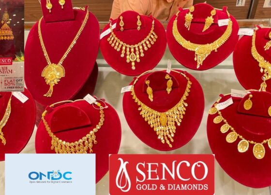 Senco Gold & Diamonds Joins ONDC Network: Pioneering Digital Commerce in Indian Jewellery Kolkata's Finest Makes History Kolkata-based jewellery brand, Senco Gold & Diamonds, etches its mark in history by becoming the first Indian jewellery brand to integrate with the Open Network for Digital Commerce (ONDC) Network. This monumental move allows Senco Gold and Diamonds to showcase their extensive catalogue on multiple shopping apps within the rapidly expanding ONDC Network. Seamless Transactions and Enhanced Presence In a significant announcement on Friday, Senco Gold & Diamonds shared their excitement about this pioneering integration. The collaboration not only enables the display of Senco's exquisite catalogue on various shopping apps within the ONDC Network but also facilitates smooth and efficient transactions. This strategic move is poised to strengthen Senco's presence across ONDC seller apps, marking a crucial milestone in their digital journey. Embracing 'Make in India' with Technological Innovation