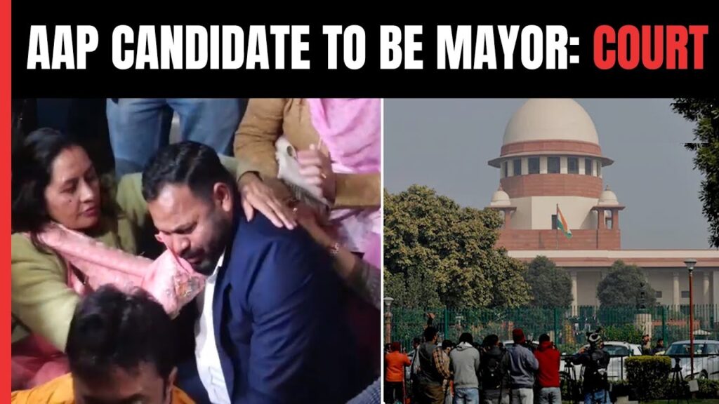 Historic Verdict: AAP Candidate Kuldeep Kumar Declared Mayor by Supreme Court In a historic ruling on Tuesday, the Supreme Court announced its verdict on the case of irregularities in the Chandigarh mayoral election. The court declared Aam Aadmi Party (AAP) candidate Kuldeep Kumar as the rightful winner, dismissing the old results. During the hearing, Chief Justice directed to validate all 8 votes previously invalidated by the Returning Officer, affirming that all these votes were in favor of the petitioner, Kuldeep Kumar. These votes had been marked as invalid by the Returning Officer. Allegations and Court Proceedings Chief Justice, during the proceedings, pointed out that all 8 votes were in favor of Kuldeep Kumar. The Returning Officer had acted beyond his authority by invalidating these votes. Prior to questioning on Monday, serious warnings were issued to Anil Masih regarding the serious consequences of his actions. The Returning Officer marked his mark on 8 ballot papers, operating outside his jurisdiction, thus committing an offense that demands appropriate action. Court's Verdict and Responses After the Supreme Court's ruling, Kuldeep Kumar expressed gratitude towards the court and emphasized that while truth may be troubled for a while, it cannot be crushed or suppressed. He pledged to prioritize the stalled development projects in Chandigarh and asserted that democracy has prevailed. He also expressed confidence in AAP's upcoming victory in Chandigarh.