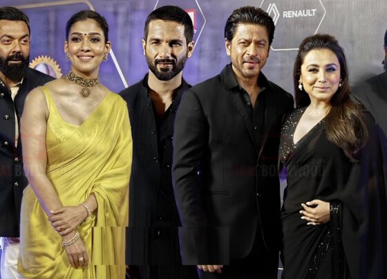 Dadasaheb Phalke International Film Festival Awards 2024, held with great pomp and splendor, unfolded in Mumbai on Tuesday night. The film fraternity came together to revel in this grand occasion. The release of "Animal" in December last year marked a significant triumph at the box office, establishing Sandeep Vanga as an outstanding director. Atlee's directorial venture "Jawan" also garnered immense success, breaking records and setting new benchmarks. In this milieu, Shah Rukh Khan emerged as the best actor, while Nayanatara claimed the title of best actress. The Victors Shine Bright... Best Actor (Negative Role) - Bobby Deol ("Animal") Best Actor (Critics) - Vicky Kaushal ("Sam Bahadur") Best Lyricist - Javed Akhtar ("Nikle Di Kabhi Ham Gharse Dhunki") Best Music Director - Anirudh Ravichander Best Playback Singer (Male) - Varun Jain Best Playback Singer (Female) - Shilpa Rao Outstanding Contribution in Music Industry - Yesudas Outstanding Contribution in Film Industry - Moushumi Chatterjee Television Category Television Series of the Year - "Gham Hai Kisikey Pyaar Meiin" Best Actor - Neil Bhatt ("Gham Hai Kisikey Pyaar Meiin") Best Actress - Rupali Ganguly ("Anupama") Web Series Category Best Actress (Critics) - Karishma Tanna ("Scam") The Dadasaheb Phalke International Film Festival Awards 2024 served as a platform to recognize and honor the exemplary talent across various domains of the entertainment industry. It not only celebrated the achievements of the past year but also set the stage for greater cinematic brilliance in the future.