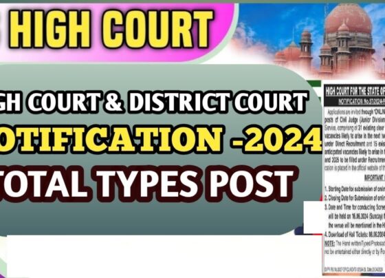 Telangana High Court Announces 150 Vacancies for Civil Judge Recruitment 2024 Important Dates to Remember Starting Date for Submission of Online Application: 18th April 2024 Closing Date for Submission of Online Application: 17th May 2024 Date for Conducting Screening Test: 16th June 2024 Note: Dates are subject to change if necessary. Vacancy Positions The vacancies are categorized as follows: Direct Recruitment - Existing Clear Vacancies Open Competition: 8 (including 2 for women) Economically Weaker Sections: 3 (including 2 for women) Backward Classes (Group-A to Group-E): Total 12 Scheduled Castes: 5 (including 1 for women) Scheduled Tribes: 1