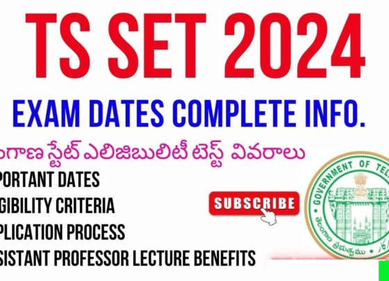 TS SET Notification 2024: Application Form, Exam Dates, and Eligibility Criteria Osmania University, Hyderabad, has announced the Telangana State – State Eligibility Test (TS SET) 2024 notification. Aspiring candidates aiming for an Assistant Professor position can submit their TS SET 2024 online application forms from May 14 to July 2, 2024. TS SET Notification 2024 Overview The Telangana State Eligibility Test (TS SET) 2024 notification was released on May 5, 2024. Interested candidates can apply for the exam across various subjects via the official website until July 2, 2024. Below are key details about the TS SET 2024: Exam Name: Telangana State Eligibility Test (TS SET) 2024 Conducting Body: Osmania University, Hyderabad Notification Release Date: May 5, 2024 Application Period: May 14, 2024, to July 2, 2024 Eligibility Criteria: Master’s degree with a minimum of 55% marks (50% for reserved categories), no age limit Application Fee: General: ₹2,000 Backward Class/Economically Weaker Section: ₹1,500 Scheduled Tribes/Caste, Physically Handicapped, Transgender: ₹1,000 Exam Dates: August 28-31, 2024 Exam Mode: Offline (pen and paper-based) Official Website: telanganaset.org
