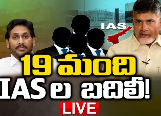 According to the Government Order (GO) issued by Chief Secretary Neerabh Kumar Prasad, the three IAS officers have not been assigned new postings and are directed to report to the General Administration Department (GAD). A few days prior, Chief Minister N Chandrababu Naidu held discussions with the Chief Secretary and DGP Harish Kumar Gupta to overhaul various departments. Here is the complete list of transfers: G Sai Prasad, IAS (1991), Chief Commissioner of Land Administration, is transferred and posted as Special Chief Secretary to the Government, Water Resources Department, replacing Shashi Bhushan Kumar, IAS (1996). Shashi Bhushan Kumar, IAS (1996), is transferred and posted as Principal Secretary to the Government, P.R. R.D & RWS Department. Budithi Rajsekhar, IAS (1992), awaiting a posting, is now Special Chief Secretary to the Government (Agriculture, Sericulture, Cooperation & Marketing), Agriculture & Cooperation Department, replacing Gopal Krishna Dwivedi, IAS (1993). Anil Kumar Singhal, IAS (1993), Special Chief Secretary to the Governor, is transferred and posted as Special Chief Secretary to the Government, MA&UD Department. Gopal Krishna Dwivedi, IAS (1993), is transferred and posted as Special Chief Secretary to the Government, Labour, Factories, Boilers & Insurance Medical Services Department, replacing M. Hari Jawaharlal, IAS (2005). Siddharth Jain, IAS (2001), Commissioner, Survey, Settlement & Land Records, is transferred and posted as Commissioner, Civil Supplies & E.O. Secretary to the Government, CAF & CS Department, filling the vacancy left by the retirement of H. Arun Kumar, IAS (2004) on June 30, 2024. Saurabh Gaur, IAS (2002), Commissioner, Intermediate Education, is transferred and posted as Secretary to the Government, Higher Education Department, relieving Pola Bhaskara, IAS (2005), from full additional charge. Gaur is also placed in full additional charge of Principal Secretary to the Government, Skills Development Department, relieving S. Suresh Kumar, IAS (2000). Kona Sasidhar, IAS (2003), Secretary to the Government, ITE & C Department, is transferred and posted as Secretary to the Government, School Education Department. He is also placed in full additional charge of the Secretary to the Government, ITE&C Department and RTGS until further orders. A. Babu, IAS (2003), Secretary to the Government (Cooperation & Marketing), is posted as Secretary to the Government (Horticulture, Aquaculture, Fisheries), Agriculture & Cooperation Department. Bhaskar Katamneni, IAS (2004), Commissioner, School Infrastructure, is transferred to the MA&UD Department for posting as Commissioner, APCRDA, replacing Vivek Yadav, IAS (2008). Pradyumna P.S., IAS (2004), Secretary to the Government, TR & B Department, is transferred and posted as Secretary to the Chief Minister. He is relieved from full additional charge of Principal Secretary to the Government (YS&S), YAT & Department, and Joint Director General, APHRDI. M. Janaki, IAS (2005), awaiting a posting, is now Secretary to the Government (Expenditure), Finance Department. M.M. Nayak, IAS (2005), Commissioner, Handlooms & Textiles, is transferred and posted as Secretary to the Government, Animal Husbandry & Dairy Development Department. Pravin Kumar, IAS (2006), Collector & District Magistrate, Tirupati, is transferred and posted as Commissioner & Director, Mines & Geology. He is also placed in full additional charge of the post of MD, A.P. State Mineral Development Corporation, relieving N. Yuvraj, IAS (2005). The Joint Collector & Additional District Magistrate, Tirupati, is placed in full additional charge of the post of Collector & District Magistrate, Tirupati, until further orders. D. Muralidhar Reddy, IAS (2006), VC & MD, AP Medical Services & Infrastructure Development Corporation (APMSIDC), is transferred and directed to report to the General Administration Department for further posting. He is relieved from full additional charge of CEO, SERP, and MD, Medical Education and Research Corporation (MERC). Vadarevu Vinay Chand, IAS (2008), awaiting a posting, is now Secretary to the Government (FP), Finance Department, relieving Saurabh Gaur, IAS (2002), from full additional charge. Also, noteworthy recent incidents include reports of food contamination and a high-profile hit-and-run case involving YSRCP Rajya Sabha MP Masthan Rao’s daughter.