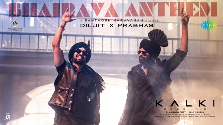 Bhairava Anthem: Kalki 2898 AD | A Mesmerizing Blend of Music and Spirituality The latest track from the much-anticipated movie Kalki 2898 AD, titled "Bhairava Anthem," features the talents of Prabhas and Diljit Dosanjh, with music composed by Santhosh Narayanan. This anthem stands out not only for its musical prowess but also for its deep spiritual undertones, rooted in chakra-based meditation. Let's delve into the essence of this captivating piece and explore its various elements. Chakra-Based Meditation Music: A Gateway to Mindfulness The "Bhairava Anthem" begins with an invitation to calm your mind through chakra-based meditation music. This type of music is designed to align and balance the seven chakras, promoting overall wellness and mental peace. The serene melodies crafted by Santhosh Narayanan are a testament to the power of music in achieving a meditative state. Lyrical Deep Dive: A Journey of the Soul
