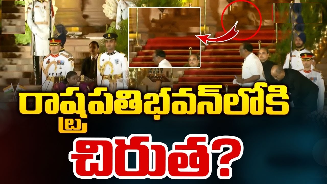 Cheetah Spotted At Rashtrapati Bhavan Swearing-In Ceremony of PM Modi on 9th June 2024cheetah