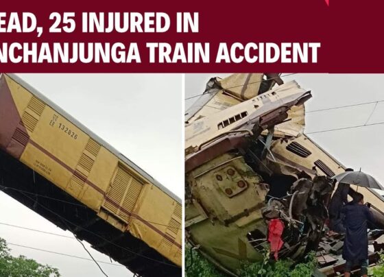 Eight Killed in India Train Crash Tragedy struck in West Bengal as a collision between a goods train and the Kanchenjungha Express resulted in eight fatalities and left approximately 25 individuals injured. The incident occurred near New Jalpaiguri, causing significant damage and sparking immediate rescue efforts by local authorities. Details of the Incident What Happened? The collision occurred when a goods train collided with the stationary Kanchenjungha Express, leading to one of its wagons being suspended in the air. Authorities are investigating the exact cause of the accident, with initial reports suggesting a rear-end collision. Casualties and Rescue Efforts Eight people lost their lives, while around 25 others sustained injuries of varying degrees. Ambulances and disaster response teams were swiftly dispatched to the scene to conduct rescue operations. Railway officials and relief teams are working in close coordination to expedite medical aid and support to the affected. Response and Investigation