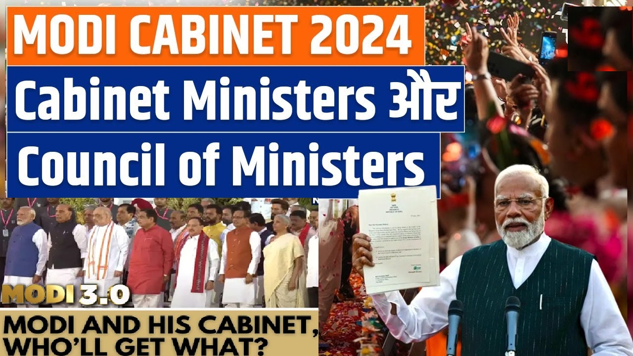 Modi Assigns Portfolios to Cabinet List of Ministers of India 2024