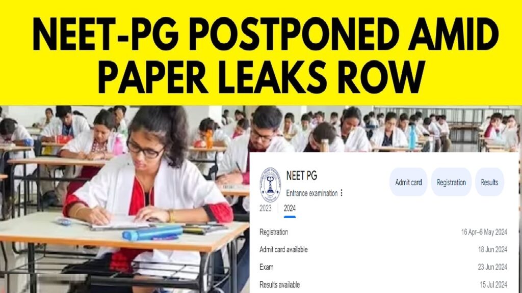 The NEET-PG entrance examination, initially set for June 23, has been postponed by the Union Health Ministry. This decision, announced on Saturday, comes amid growing concerns about the integrity of several competitive exams. Reason for Postponement The Ministry of Health cited recent allegations regarding the integrity of competitive exams as the primary reason for the postponement. The NEET-PG exam, conducted by the National Board of Examination (NBE) for medical students, is undergoing a thorough assessment to ensure its processes are robust and secure. Official Statement from the Health Ministry In an official statement, the Health Ministry said, "Taking into consideration the recent incidents of allegations regarding the integrity of certain competitive examinations, the Ministry of Health has decided to undertake a thorough assessment of the robustness of processes of the NEET-PG Entrance Examination, conducted by the National Board of Examination for medical students." Precautionary Measures As a precautionary measure, the Ministry has decided to postpone the NEET-PG exam. "It has accordingly been decided, as a precautionary measure, to postpone the NEET-PG Entrance Examination, scheduled to be held tomorrow, i.e., 23rd June 2024. The fresh date of this examination will be notified at the earliest," the statement added. Apology to Students The Health Ministry expressed regret for the inconvenience caused to students. "The Ministry of Health sincerely regrets the inconvenience caused to the students. This decision has been taken in the best interests of the students and to maintain the sanctity of the examination process," the statement said. Comparison to Other Postponed Exams This postponement follows the delay of the June edition of the Joint Council of Scientific and Industrial Research (CSIR) and UGC-NET exams. The Joint CSIR-UGC-NET determines eligibility for junior research fellowships, assistant professorships, and PhD admissions in science courses. Future Announcements The revised date for the NEET-PG exam will be communicated as soon as possible. The Ministry is committed to conducting a fair and transparent examination and will ensure that all necessary measures are taken to uphold the integrity of the process. Conclusion The decision to postpone the NEET-PG exam underscores the Health Ministry's commitment to ensuring the integrity and robustness of competitive examinations. Students are advised to stay updated through official channels for the new exam date. The Ministry assures that this decision, though inconvenient, is in the best interest of maintaining a fair examination process. By taking these precautionary measures, the Ministry aims to restore confidence in the examination system and ensure that the NEET-PG exam is conducted without any compromise on its integrity.