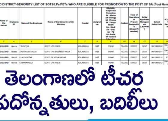 18,942 Govt. Teachers Receive Promotions in Telangana Introduction Big news for the education sector in Telangana! Recently, 18,942 government teachers have received promotions, a move that's set to bring significant changes to the educational landscape. This event marks a major milestone, particularly for the 10,083 secondary grade teachers (SGTs) who have been promoted to school assistants (SAs) in multi-zone I. Let's dive into the details and explore what this means for the teachers, the students, and the broader community. Background of the Promotion Event The announcement came from the Department of Education on Thursday, sparking widespread excitement and discussion among educators. This mass promotion is part of an ongoing effort to enhance the quality of education by recognizing and rewarding the hard work of teachers. The context of this promotion is rooted in the state's commitment to improving educational standards and providing better career pathways for educators. Breakdown of the Promotions Out of the 18,942 promoted teachers, a significant chunk consists of secondary grade teachers (SGTs) who have now advanced to the position of school assistants (SAs). Specifically, 10,083 SGTs from government and local body schools in multi-zone I have made this leap. This promotion not only acknowledges their dedication but also empowers them to take on more significant roles within the education system. Significance of the Promotions Promotions like these are more than just a career boost for teachers; they represent a fundamental step towards enhancing the educational framework. For the teachers, it's a validation of their efforts and a chance to advance professionally. For the educational system, it means having more experienced and motivated staff in critical roles, ultimately leading to better learning outcomes for students. Promotion Process PROVISIONAL SENIORITY LIST FOR SGT & EQUAL CADRES TO SA PROMOTIONS IN MZ - I District Name View Download ADILABAD KOMARAM BHEEM MANCHERIAL NIRMAL NIZAMABAD JAGTIAL PEDDAPALLI JAYASHANKAR BHADRADRI MAHABUBABAD WARANGAL HANUMAKONDA KARIMNAGAR RAJANNA KAMAREDDY MEDAK SIDDIPET KHAMMAM MULUGU