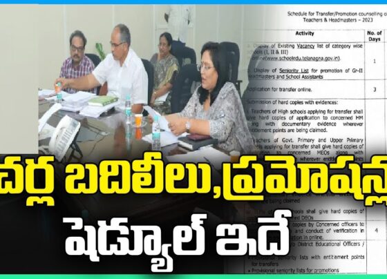 The transfer and promotion process for teachers, which was abruptly halted in the last academic year, will resume on the 7th of this month. This announcement was made by Burra Venkatesham, the Principal Secretary of the Department of Education, who also revealed that a timetable will be issued for the process. Transfer and Promotion Timeline Announced Burra Venkatesham stated that the teacher transfers and promotions, which were put on hold last academic year, will recommence on the 7th of this month. He emphasized that the entire process is expected to be completed by the 20th of this month. Speaking at an informal press conference following the release of the PolyCET results on Monday, he highlighted the importance of this schedule. Chief Minister to Launch School Program Chief Minister Revanth Reddy will inaugurate the Badi Bata program on the 6th of this month. Venkatesham mentioned that ministers and MLAs will also visit various schools as part of this initiative. The government has sent a draft of policies for regulating fees in private schools to the Chief Minister. Once approved, the policy will be forwarded to a ministerial subcommittee chaired by Minister Sridhar Babu for further discussion. The final decision will be made after the committee's review, with the regulation law likely to be implemented in the 2025-26 academic year. Appointment of Permanent Vice-Chancellors The state government has set a deadline of the 15th of this month to appoint permanent Vice-Chancellors for nine universities. Venkatesham expressed confidence that this target will be met, with clarity on the search committee meetings expected in the next two to three days. School Repairs and New Initiatives With schools set to reopen on the 12th of this month, Venkatesham assured that all minor repair works are being completed promptly. He also noted that new schools in newly formed panchayats do not require additional education volunteers, as existing teachers will be utilized. Review of Upper Primary School System In response to a query about the absence of 6th and 7th-grade students in many upper primary schools (UPS), Venkatesham indicated that the state might review and possibly abolish the UPS system in favor of maintaining primary and high schools only. New Education Policy and Curriculum Decisions The new National Education Policy (NEP) has been opposed by seven states, including Telangana. Venkatesham stated that the current government still needs to make a decision regarding the policy's implementation. He also addressed the ongoing debate about which teachers should teach mathematics to 6th and 7th graders. Due to differing opinions, the state will allow schools to distribute periods equally among existing mathematics and physics teachers rather than imposing a uniform state-wide policy.