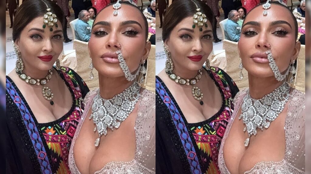 Kim Kardashian's Selfie with Aishwarya Rai Shatters the Internet: A Tribute to the Bollywood 'Queen' A photo of reality TV star Kim Kardashian alongside Bollywood icon Aishwarya Rai at Anant Ambani's Shubh Aashirwad ceremony has taken the internet by storm. The Viral Moment: Kim Kardashian and Aishwarya Rai's Selfie Kim Kardashian shared a series of images on her Instagram Stories from the Shubh Aashirwad ceremony, which celebrated the newlyweds, Anant Ambani and Radhika Merchant. Among these snapshots, the one that captured everyone's attention was a selfie with the legendary Bollywood actress Aishwarya Rai. For this grand occasion, Kim donned a custom-made, intricately embroidered dusty rose sheer saree. Aishwarya Rai complemented her in a stunning embroidered black ensemble. Kim captioned their selfie with a single word: "Queen," tagging Aishwarya in the post. She also shared numerous photos highlighting the event's elaborate decorations. Fan Reactions: Social Media Erupts Fans were quick to react to the viral selfie. One user tweeted, “Kim calls Aishwarya QUEEN. A crossover we weren’t expecting when we entered 2024.” Another exclaimed, “So this is the multiverse???” The excitement didn't stop there. Another tweet read, “Everyone is fangirling over Kim, and Kim is fangirling over Aishwarya. She is the only Indian celebrity Kim posted on her IG, meaning Kim knew her before. Her popularity and power are unmatched.” Celebrities at the Event: A Star-Studded Affair Besides Aishwarya Rai, Kim Kardashian also posed with other notable figures such as Ranveer Singh and Mahesh Babu’s daughter. This added another layer of excitement and buzz around the event. Kim and Khloe's Indian Adventure Kim and her sister Khloe Kardashian concluded their visit to India on Sunday morning. They were spotted leaving the Taj Mahal Hotel together, surrounded by a swarm of cameras, indicating they were likely filming their final moments in Mumbai. The sisters had traveled to India specifically to attend Anant Ambani and Radhika Merchant's wedding. Speculations and Future Collaborations The internet is abuzz with speculations about potential collaborations. One fan tweeted, “Kim and Ranveer romance in a movie or launch a clothing line together, what would you splurge your money on?” The excitement around these potential projects adds to the ongoing buzz created by Kim and Aishwarya’s selfie. Conclusion: A Viral Sensation Kim Kardashian’s selfie with Aishwarya Rai has undeniably become a viral sensation, symbolizing a crossover of Western and Bollywood cultures. The image not only celebrates the beauty and grace of these two stars but also highlights the global influence and admiration they command. As fans continue to share and comment on the viral post, it remains a testament to the power of celebrity and social media in bridging cultural divides.