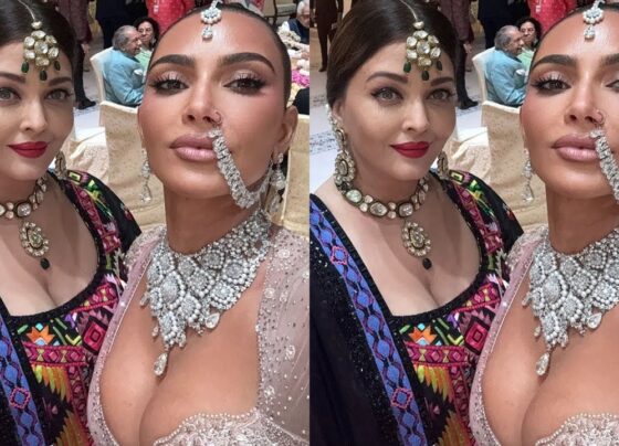 Kim Kardashian's Selfie with Aishwarya Rai Shatters the Internet: A Tribute to the Bollywood 'Queen' A photo of reality TV star Kim Kardashian alongside Bollywood icon Aishwarya Rai at Anant Ambani's Shubh Aashirwad ceremony has taken the internet by storm. The Viral Moment: Kim Kardashian and Aishwarya Rai's Selfie Kim Kardashian shared a series of images on her Instagram Stories from the Shubh Aashirwad ceremony, which celebrated the newlyweds, Anant Ambani and Radhika Merchant. Among these snapshots, the one that captured everyone's attention was a selfie with the legendary Bollywood actress Aishwarya Rai. For this grand occasion, Kim donned a custom-made, intricately embroidered dusty rose sheer saree. Aishwarya Rai complemented her in a stunning embroidered black ensemble. Kim captioned their selfie with a single word: "Queen," tagging Aishwarya in the post. She also shared numerous photos highlighting the event's elaborate decorations. Fan Reactions: Social Media Erupts Fans were quick to react to the viral selfie. One user tweeted, “Kim calls Aishwarya QUEEN. A crossover we weren’t expecting when we entered 2024.” Another exclaimed, “So this is the multiverse???” The excitement didn't stop there. Another tweet read, “Everyone is fangirling over Kim, and Kim is fangirling over Aishwarya. She is the only Indian celebrity Kim posted on her IG, meaning Kim knew her before. Her popularity and power are unmatched.” Celebrities at the Event: A Star-Studded Affair Besides Aishwarya Rai, Kim Kardashian also posed with other notable figures such as Ranveer Singh and Mahesh Babu’s daughter. This added another layer of excitement and buzz around the event. Kim and Khloe's Indian Adventure Kim and her sister Khloe Kardashian concluded their visit to India on Sunday morning. They were spotted leaving the Taj Mahal Hotel together, surrounded by a swarm of cameras, indicating they were likely filming their final moments in Mumbai. The sisters had traveled to India specifically to attend Anant Ambani and Radhika Merchant's wedding. Speculations and Future Collaborations The internet is abuzz with speculations about potential collaborations. One fan tweeted, “Kim and Ranveer romance in a movie or launch a clothing line together, what would you splurge your money on?” The excitement around these potential projects adds to the ongoing buzz created by Kim and Aishwarya’s selfie. Conclusion: A Viral Sensation Kim Kardashian’s selfie with Aishwarya Rai has undeniably become a viral sensation, symbolizing a crossover of Western and Bollywood cultures. The image not only celebrates the beauty and grace of these two stars but also highlights the global influence and admiration they command. As fans continue to share and comment on the viral post, it remains a testament to the power of celebrity and social media in bridging cultural divides.