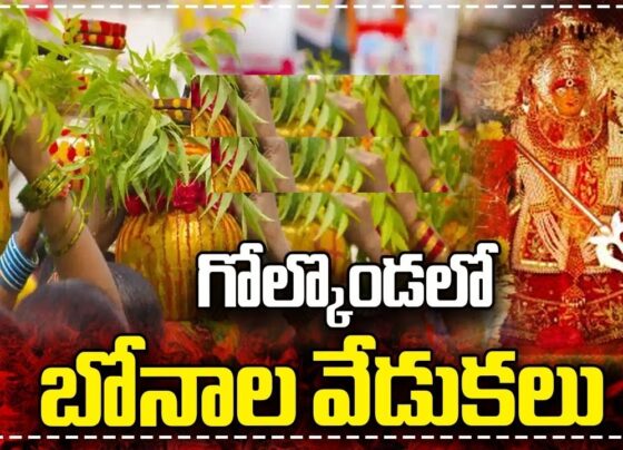 Golkonda Bonalu Festival: A Vibrant Celebration in Hyderabad Introduction to Golkonda Bonalu The Golkonda Bonalu Festival marks the commencement of the Bonalu festivities in Hyderabad, an event deeply rooted in history and culture. Thousands of devotees gather at the Golkonda Fort to offer their prayers and bonams (a special offering in a pot) to Goddess Mahakali. This vibrant festival showcases the devotion and traditions of the local community, bringing together people in a grand celebration. Early Morning Rituals and Preparations From as early as 5:30 AM, devotees start arriving at the Golkonda Fort. The atmosphere is filled with devotion as the leaders of various community associations offer bonams with raw pots. Special security arrangements are made to ensure the safety and convenience of the devotees, with around 600 police officers deployed for the occasion. Medical staff are also on hand to provide any necessary assistance. Traditional Offerings and Processions At the break of dawn, Shankar, a leader from the community associations, offers the first bonam to the Goddess Mahakali. This significant act is followed by a grand procession in the afternoon, where the idol of Goddess Jagadambika is carried from the residence of the temple priest, Sarvesh Kumar, at Fateh Darwaza. The idol is then majestically paraded from the residence of Bommal Sai Babachari, another community leader. The procession features a hundred poturajus (folk dancers) and an elephant named Airavata, creating a spectacular visual treat. Additionally, a grand feast is organized at Sai Babachari's residence, serving food to over a thousand people. Enhanced Security Measures Given the large turnout of devotees, strict security measures are in place. The police have banned DJs during the celebrations, allowing only sound boxes for music. Surveillance is heightened with the installation of 150 CCTV cameras. Ministers Konda Surekha and Ponnam Prabhakar will offer silk garments to the Goddess at Langer House junction. Historical Significance of Bonalu Bonalu's origins trace back to the 18th century in the erstwhile Hyderabad State. The festival is believed to have started in 1813 when a deadly plague swept through Hyderabad and Secunderabad. A military battalion from Hyderabad, stationed in Ujjaini, prayed to Goddess Mahakali for relief from the plague, promising to install an idol of the Goddess upon their safe return. The festival has since become an annual tradition to honor the Goddess for her protection and blessings. Bonalu Celebrations Across Hyderabad Bonalu is celebrated in various parts of Hyderabad over multiple Sundays during the Aashada Maasam (Hindu month of Aashaada), from late June to August. The celebrations kick off at Golkonda Fort on the first Sunday, followed by the Ujjaini Mahakali Temple in Secunderabad, and the Balkampet Yellamma Temple on the second Sunday. The third Sunday sees festivities at the Pochamma and Katta Maisamma temples near Chilkalguda and the Matheswari temple at Lal Darwaza in the Old City. Other significant locations include the Akkanna Madanna Temple in Haribowli and the Muthyalamma Temple in Shah Ali Banda, attracting lakhs of devotees who come to pay their respects to Goddess Mahakali. Traditional Attire and Rituals Women don traditional saris adorned with jewels, while teenage girls wear half-sarees with diamond embellishments, highlighting the cultural elegance of the festival. Some women enter a trance state, dancing with pots on their heads to the rhythmic beats of drums in honor of the Goddess. The event begins at Golkonda Fort, where women carrying bonams are believed to be possessed by the spirit of the Mother Goddess. As they approach the temple, devotees pour water on their feet to pacify the spirit. Festivities and Food The term "bonalu" translates to "feast" in Telugu, underscoring the importance of food in the celebrations. Special delicacies are prepared as offerings to the Goddess. Various forms of the Goddess are worshipped, and specific rituals or "poojas" are conducted to appease her. The Origin of Bonalu Festival The Bonalu festival's origin is linked to the 19th-century plague outbreak in Hyderabad and Secunderabad. The local residents prayed to Goddess Mahakali for protection, offering special prayers and bonams. When the plague ceased, they vowed to continue this tradition annually in gratitude for the Goddess's mercy and grace. FAQs on Bonalu Festival What is Secunderabad Bonalu called? The Secunderabad Bonalu, celebrated on the third Sunday of the Telugu month Ashada masam, is also known as Ashada Jatara Utsavalu. When did the Bonalu festival start? The Bonalu festival began in 1813 in Hyderabad and Secunderabad during the peak of the plague epidemic. What month does Bonalu start? Bonalu is typically observed during Ashada Masam, which falls in July or August. Special poojas are offered to the Goddess Yellamma on the first and last days of the festival. Who is Pochamma? Pochamma is a well-known folk goddess in Andhra Pradesh. Each village has a shrine dedicated to her, usually under a neem tree, where she is worshipped in the form of a stone idol. What are the Kali deities honored during Bonalu? During Bonalu, devotees worship Mother Kali in the forms of Pochamma and Peddamma. What is the history behind Bonalu? The Bonalu festival originated when a plague ravaged Hyderabad and Secunderabad in 1813. A military unit from Hyderabad, stationed in Ujjain, prayed to Goddess Mahakali to end the epidemic, promising to build an idol in the cities if their prayers were answered. After the plague subsided, they fulfilled their vow, and the people of Telangana have continued to observe this ceremony ever since.