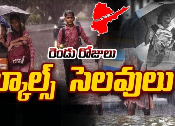 July 22nd and 23rd School Holidays Due to Heavy Rains 2024: Alert Issued for Andhra Pradesh and Telangana Torrential Rains Disrupt Andhra Pradesh and Telangana: Schools Closed Heavy Rains in Andhra Pradesh and Telangana In response to the relentless heavy rains battering Andhra Pradesh and Telangana, officials have declared school holidays on July 22nd and 23rd, 2024. The torrential downpours have caused rivers and streams to overflow, leading to widespread disruptions and severe challenges for residents. The rising water levels in the Godavari River have particularly alarmed authorities, prompting the issuance of the first flood warning at Bhadrachalam. Weather Forecast and Safety Measures Severe Weather Alerts and Safety Advisories The Hyderabad Meteorological Center has predicted moderate rainfall accompanied by thunderstorms and gusty winds, with speeds ranging from 30 km/h to 40 km/h, for the next three days across Telangana. Due to the escalating flood risks, authorities have urged residents in vulnerable areas to remain vigilant. Districts including Adilabad, Komaram Bheem, Asifabad, Mancherial, Bhupalpally, Mulugu, Bhadradri, Khammam, Nalgonda, and Suryapet are expected to experience heavy rainfall and have been placed under yellow alert. School Closure Orders District Collectors Announce School Closures In response to the adverse weather conditions, the West Godavari district administration has announced a holiday for all government and private schools on Monday. Collector C. Nagarani issued the directive, emphasizing the importance of student safety amid the heavy rains. Additionally, all educational institutions in the Ambedkar Konaseema district will remain closed on Monday. The Alluri district’s Rampachodavaram division has also declared a two-day holiday for schools in four mandals. If the heavy rains persist, these holidays may be extended. Telangana's Precautionary Measures Potential Three-Day School Closure in Telangana Telangana is also expected to experience heavy to very heavy rainfall over the next three days. While some districts might announce school and college closures on Monday and Tuesday, the Telangana education department has yet to release an official statement. The decision will be based on the severity of the weather conditions. Widespread Impact and Further Closures Potential for Extended School Holidays in Affected Regions The continuous heavy rainfall has prompted concerns about further disruptions. The weather forecasts suggest that if the downpours continue unabated, additional holidays might be declared in affected regions. Already, heavy rains have caused significant challenges in areas like Nagpur, Dakshina Kannada, and Udupi. Flooding and landslides have disrupted daily life, making it difficult for people to venture outside. Authorities in various states are proactively closing schools and colleges to ensure the safety of students. Weather Warnings in Other States Monsoon-Induced School Closures Across India The monsoon season has led to widespread school closures in several states across India. In states like Goa, Kerala, and Karnataka, the Indian Meteorological Department (IMD) has issued red alerts due to heavy rainfall, leading to school closures for safety reasons. The persistent heavy rains in Nagpur have caused significant flooding, impacting residents and prompting local authorities to declare school holidays. Conclusion: Ensuring Safety Amidst Heavy Rains Preparedness and Response to Monsoon Challenges The proactive measures taken by district collectors and educational authorities underscore the priority given to student safety amidst the heavy rains. By declaring school holidays and issuing timely alerts, officials aim to minimize the risks and ensure the well-being of residents. As the monsoon season progresses, staying informed and prepared is crucial to navigate the challenges posed by severe weather conditions.
