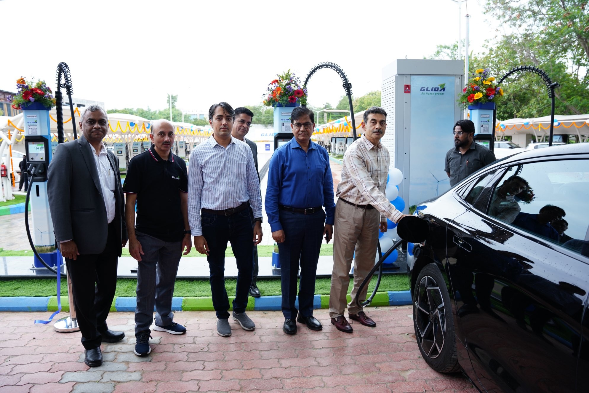 Public EV charging hub with 102 points at Hyderabad Airport