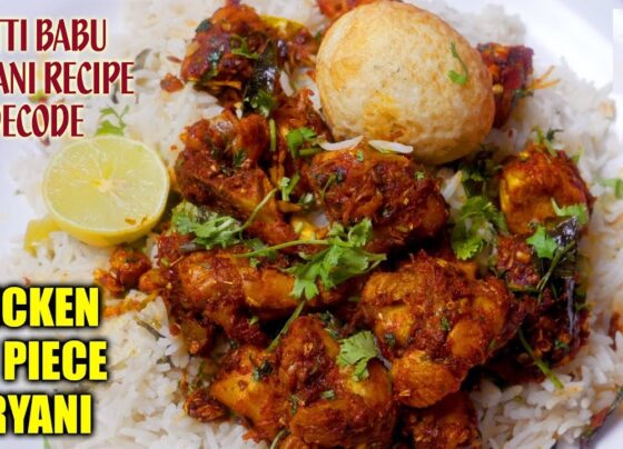 Preparing the Biryani Step 1: Sauté the Spices Begin by heating three tablespoons of oil in a pan. Add the cinnamon stick, Marathi moggu, star anise, cloves, mace, bay leaf, red chili, and curry leaves. Sauté until the spices release their aroma, creating a flavorful base for the biryani. Step 2: Cook the Onions and Tomatoes Add sliced onions to the pan and cook until they turn golden brown. Next, add chopped tomatoes and continue to cook until they become soft and blend with the onions. This mixture forms the foundation of the biryani's rich taste. Step 3: Incorporate the Herbs Mix in fresh mint and cilantro, enhancing the biryani with a burst of freshness. These herbs are essential for achieving the authentic flavor profile of Satti Babu's recipe. Cooking the Rice Step 4: Prepare the Rice Rinse quality basmati rice thoroughly and soak it for about 20 minutes. In a separate pot, bring water to a boil and add the soaked rice. Cook the rice until it is 70% done, then drain and set it aside. This step ensures that the rice grains remain separate and fluffy in the final dish. Making the Chicken Fry Step 5: Marinate and Cook the Chicken Marinate the chicken pieces with salt, crushed ginger and garlic, crushed green chilies, and crushed coriander. Allow the chicken to absorb these flavors for a few minutes. In a pan, cook the marinated chicken until it turns golden brown and is fully cooked. This step is crucial for infusing the biryani with the rich taste of fried chicken. Step 6: Combine the Elements In the same pan used for frying the chicken, layer the cooked rice over the chicken. Sprinkle garam masala and a few drops of lemon juice on top. Cover the pan and cook on low heat for about 15 minutes. This allows the flavors to meld together, creating a harmonious blend of spices, rice, and chicken. Final Touches Step 7: Serve the Biryani Once the biryani is cooked, gently mix the rice and chicken. Serve hot, garnished with a slice of lemon and fresh herbs. Enjoy the irresistible taste of Satti Babu's Chicken Fry Biryani, a dish that is sure to impress your family and friends. Tips for Perfect Biryani Use Quality Ingredients: Opt for fresh spices and herbs to achieve the best flavor. Patience is Key: Allow the chicken to marinate well and cook the rice properly to avoid mushiness. Layering: Properly layer the rice and chicken to ensure even cooking and flavor distribution. By following these steps, you can master the art of making Satti Babu's Chicken Fry Biryani. This recipe, passed down through generations, promises an authentic and delicious biryani experience. Try it out this weekend and savor the rich, aromatic flavors of this classic dish.