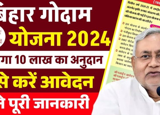 Bihar Godam Nirman Yojana 2024-25: Empowering Farmers with Government Subsidies for Warehouse Construction The Bihar Government has introduced the Bihar Godam Nirman Yojana 2024-25 under the National Agriculture Development Scheme to support farmers in building warehouses. This initiative provides a subsidy of up to ₹10 lakh for warehouse construction. Farmers across the state can conveniently apply online from their homes. The online application process started on August 1, 2024. What is Bihar Godam Nirman Yojana? The Bihar Godam Nirman Yojana aims to improve storage facilities for agricultural products. The Bihar Agriculture Department initiated this scheme to assist farmers in preserving their produce effectively. The program benefits all categories of farmers in the state. Interested farmers can apply online via the official website of the Bihar Agriculture Department. To apply, farmers must first register on the DBT (Direct Benefit Transfer) Agriculture Department's official portal. The subsidy amount is directly credited to the beneficiary’s bank account, helping them construct warehouses and keep their crops safe. Eligibility and Application Process Farmers who wish to take advantage of this scheme can apply online. The process is simple and user-friendly, allowing farmers to submit their applications without needing to visit any office physically. Key Features of Bihar Godam Nirman Yojana Eligibility: Only registered farmers in Bihar can apply online through the DBT portal. Exclusive Benefit: Farmers who have already benefited from similar schemes are not eligible. Required Documents: Applicants must submit all necessary documents and information. Ownership Proof: Applicants must have land registered in their name. Important Dates and Selection Process Online Application Start Date: August 1, 2024 Online Application Deadline: August 31, 2024 Online Lottery Date: September 6, 2024 Verification Period: September 7-14, 2024 Final Selection and Order Issuance: September 18, 2024 The selection of beneficiaries is done through an online lottery system, ensuring a fair and transparent process. The Agriculture Department has set a target to construct 154 warehouses, which includes 108 warehouses with a capacity of 100 metric tons and 46 warehouses with a capacity of 200 metric tons. Subsidy Details under Bihar Godam Nirman Yojana The subsidy provided under this scheme varies based on the category of the applicant and the capacity of the warehouse to be constructed. Subsidy for 100 Metric Tons Warehouse Estimated Cost: ₹14.20 lakh General Category Subsidy: ₹5.50 lakh or 40% of the cost, whichever is lower. SC/ST Category Subsidy: ₹7 lakh or 50% of the cost, whichever is lower. Subsidy for 200 Metric Tons Warehouse Estimated Cost: ₹20.25 lakh General Category Subsidy: ₹8 lakh or 40% of the cost, whichever is lower. SC/ST Category Subsidy: ₹10 lakh or 50% of the cost, whichever is lower. How to Apply for Bihar Godam Nirman Yojana 2024 Follow these steps to apply online for the Bihar Godam Nirman Yojana: Visit the Official Website: Go to the DBT Agriculture Department's official portal. Access the Home Page: Once there, navigate to the home page. Select the Application Option: Click on the “Warehouse Construction Application 2024-25” option in the online services section. Enter Registration Details: On the new page, enter your farmer registration number and click on “Search.” Complete the Application Form: Fill out the application form with the required details carefully. Upload Necessary Documents: Scan and upload all the requested documents. Submit Your Application: Click on the “Submit” button to complete your application. Save the Receipt: After submission, a receipt will be generated. Print and keep it for your records. Benefits of Bihar Godam Nirman Yojana 2024 This scheme provides substantial benefits to the farmers of Bihar by supporting them financially in building warehouses. The subsidies offered ensure that farmers from different categories, including Scheduled Castes (SC) and Scheduled Tribes (ST), can store their produce securely, reducing post-harvest losses and increasing their profits. By improving storage facilities, the scheme also enhances the overall agricultural infrastructure in the state, contributing to the long-term growth of the farming sector. Conclusion The Bihar Godam Nirman Yojana 2024-25 represents a significant step by the Bihar Government to strengthen the agricultural sector by providing financial assistance to farmers for building warehouses. With easy online application procedures and a transparent selection process, the scheme ensures that deserving farmers can avail of its benefits. The scheme not only helps in safeguarding the produce but also empowers farmers economically by reducing storage-related challenges. Farmers are encouraged to apply before the deadline to ensure they benefit from this opportunity to enhance their storage capabilities.
