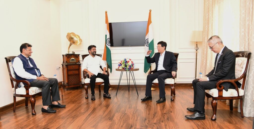Revanth Reddy met Foxconn Chairman Young Liu