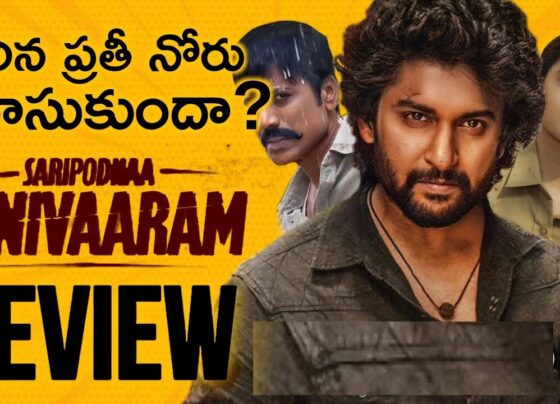 Introduction to Saripodhaa Sanivaaram Saripodhaa Sanivaaram, a much-anticipated film, has sparked curiosity among audiences ever since its announcement. The film, starring Nani and SJ Suryah, is directed by Vivek Athreya, who is known for his unique storytelling in class films like Mental Madhilo and Brochevarevarura. This time, Athreya ventures into the mass film genre, bringing along his signature wit and screenplay expertise. The question on everyone’s mind: Does the film live up to the expectations? Let’s dive into the details. Plot Overview and Storyline The story revolves around Surya (played by Nani), who is infamous for his uncontrollable anger. Before his mother’s passing, Surya promises to restrain his fury, releasing it only on Saturdays. On the other side, we have Dayanand (SJ Suryah), a notorious and feared CI, with his brother Koormanand (Murali Sharma) also entangled in the story. The plot thickens as Surya, fueled by his sense of justice, decides to confront Dayanand, leading to an intense triangular conflict that forms the crux of the film. Direction and Screenplay: Vivek Athreya’s Touch Vivek Athreya brings his unique touch to Saripodhaa Sanivaaram, blending action with a clever screenplay. Known for his work in films focused on family and class, Athreya steps into new territory, handling the mass entertainer genre with finesse. The film is structured with distinct chapters that guide the narrative—Introduction, Twist, Conflict, Interval, Post Interval, and Ending—each adding depth and clarity to the storyline. Performance Highlights: Nani and SJ Suryah Shine Nani, stepping into a mass role, delivers a powerful performance that showcases a different side of his acting capabilities. His portrayal of Surya, a man battling his inner demons, is both compelling and relatable. SJ Suryah, as Dayanand, commands the screen with his intense and nuanced performance. The chemistry and tension between these two characters drive the film’s momentum, especially in the second half. Supporting Cast and Characters The film also benefits from a strong supporting cast. Murali Sharma, Saikumar, and Priyanka Mohan all deliver noteworthy performances, with each character contributing significantly to the story. Priyanka Mohan’s role as Charulatha, Surya’s childhood love, adds a layer of emotional depth to the narrative. The characters are well-developed, a testament to Athreya’s writing skills. Technical Aspects: Background Score and Cinematography Jakes Bejoy’s background score stands out as one of the film’s highlights. It complements the film’s action-packed scenes and enhances the overall viewing experience. Murali’s cinematography is another strong point, particularly his capture of night scenes, which adds a visually striking element to the film. The use of reds and blacks is expertly balanced, creating an intense and moody atmosphere that suits the film’s tone. Positives: What Works in Saripodhaa Sanivaaram The film’s unique storyline and clever screenplay are major positives. Nani’s mass avatar is a refreshing change, and SJ Suryah’s performance is nothing short of outstanding. The film’s direction, background score, and the development of key characters are also commendable. The decision to avoid unnecessary songs and focus on the narrative gives the film a more streamlined and engaging flow. Negatives: Areas of Improvement While Saripodhaa Sanivaaram has many strengths, it is not without its flaws. The film’s lengthy runtime could have been trimmed, particularly in the pre-climax phase, where the story tends to drag. The first half includes some predictable scenes, and the Sokulapalem sequences could have been more engaging. Additionally, the flat narration in parts of the first half detracts slightly from the overall impact. Final Verdict: Should You Watch Saripodhaa Sanivaaram? Saripodhaa Sanivaaram is an action film that breaks away from typical genre conventions. Despite its average first half, the film picks up pace in the second half, offering a gripping narrative with a unique storyline. Nani and SJ Suryah’s stellar performances make it a must-watch for fans of both actors. Vivek Athreya’s smart screenplay, coupled with an impressive background score, makes the film a solid entertainer. However, the film’s lengthy runtime and occasional dips in pacing may not appeal to everyone. Overall, Saripodhaa Sanivaaram is a watchable action drama that offers a fresh take on the genre. If you’re looking for an engaging film with strong performances and a unique plot, this one is worth a try.