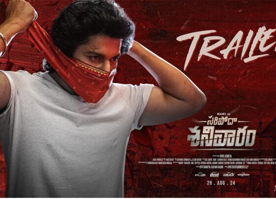 Introduction to SARIPODHAA SANIVAARAM: A Cinematic Masterpiece in the Making The Telugu film industry is abuzz with excitement as the much-anticipated trailer for SARIPODHAA SANIVAARAM finally drops. Featuring a stellar cast led by Nani, Priyanka, and SJ Suryah, and helmed by the visionary director Vivek Athreya, this film promises to be a thrilling experience for audiences. The production, backed by the renowned DVV Danayya, adds another layer of credibility and expectations. In this article, we'll dive into the details of the trailer, exploring the key elements that make SARIPODHAA SANIVAARAM one of the most awaited films of the year. The Cast: A Powerhouse of Talent Nani: The Natural Star Returns Nani, often referred to as the "Natural Star," brings his signature charm and depth to SARIPODHAA SANIVAARAM. His ability to seamlessly transition between intense drama and light-hearted moments is evident in the trailer. Nani’s role in the film appears to be multi-layered, offering him the perfect canvas to showcase his acting prowess. His fan base is sure to be thrilled by what the trailer hints at – a character that is both relatable and intriguing. Priyanka: A Rising Star Priyanka, who has been making waves in the industry with her recent performances, shines brightly in the trailer. Her chemistry with Nani is palpable, and her role seems to be pivotal to the film’s narrative. As a rising star, Priyanka is quickly establishing herself as a force to be reckoned with, and SARIPODHAA SANIVAARAM might just be the film that cements her status as a leading lady in Telugu cinema. SJ Suryah: The Versatile Performer SJ Suryah, known for his versatility and intense performances, adds a layer of complexity to the film. His presence in the trailer suggests a character that is both charismatic and menacing. Suryah’s ability to bring depth to his roles ensures that his performance in SARIPODHAA SANIVAARAM will be one to watch out for. Vivek Athreya: A Director with a Vision Vivek Athreya has already made a name for himself as a director who isn’t afraid to experiment with genres and narratives. With SARIPODHAA SANIVAARAM, Athreya seems to be pushing the envelope even further. The trailer showcases his knack for storytelling, with a perfect blend of suspense, drama, and humor. Athreya’s direction promises to keep audiences on the edge of their seats, while also delivering moments of introspection and emotional depth. DVV Danayya: A Producer Who Delivers Hits